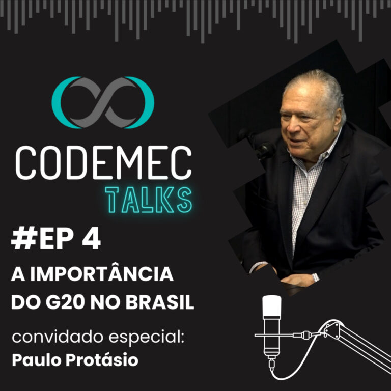 Codemec Talks #4 – Paulo Protásio fala sobre o G20 e apresenta novo mapa-mundi centrado no Brasil.
