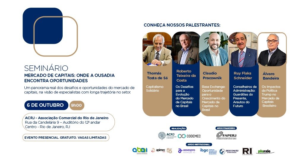 ACRJ e CODEMEC promovem seminário em outubro